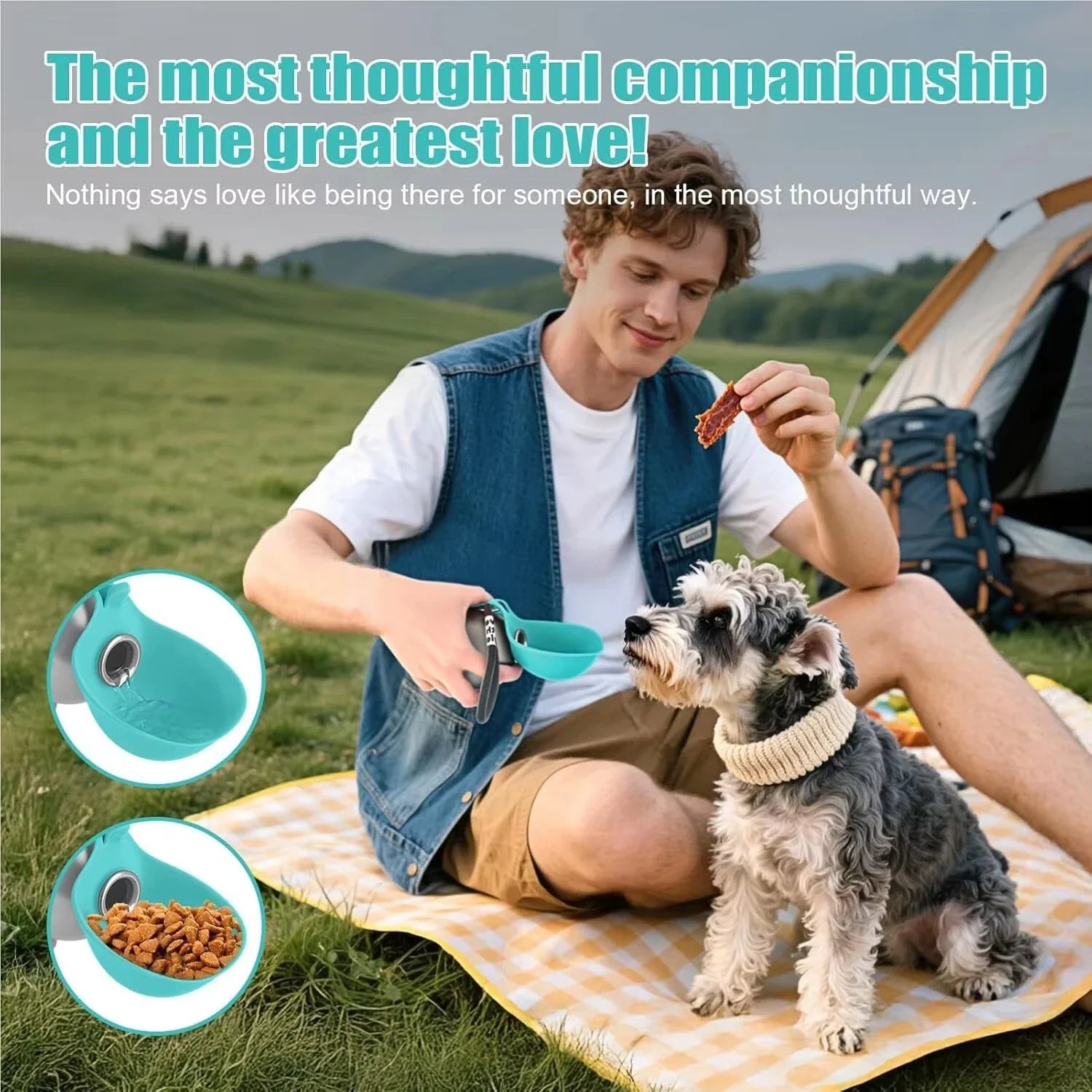 Hydrating Pet Bottle with Bowl