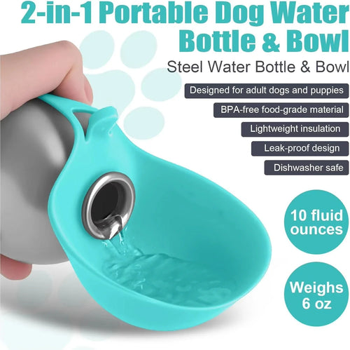 Hydrating Pet Bottle with Bowl